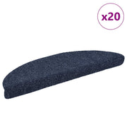 Prostirke za stepenice samoljepljive 20 kom 56x17x3 cm plave poluokrugle