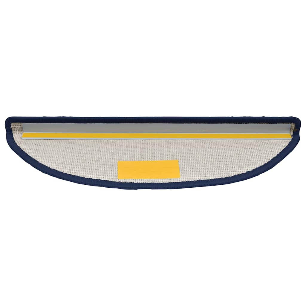 Prostirke za stepenice 30 kom 56x17x3 cm plave poluokrugle