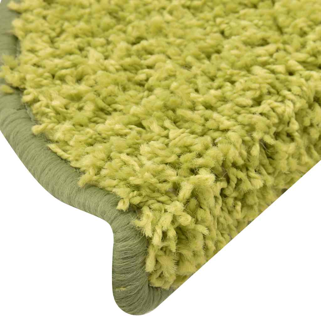 Prostirke za stepenice 30 kom 65x21x4 cm Zelene poluokrugle velike