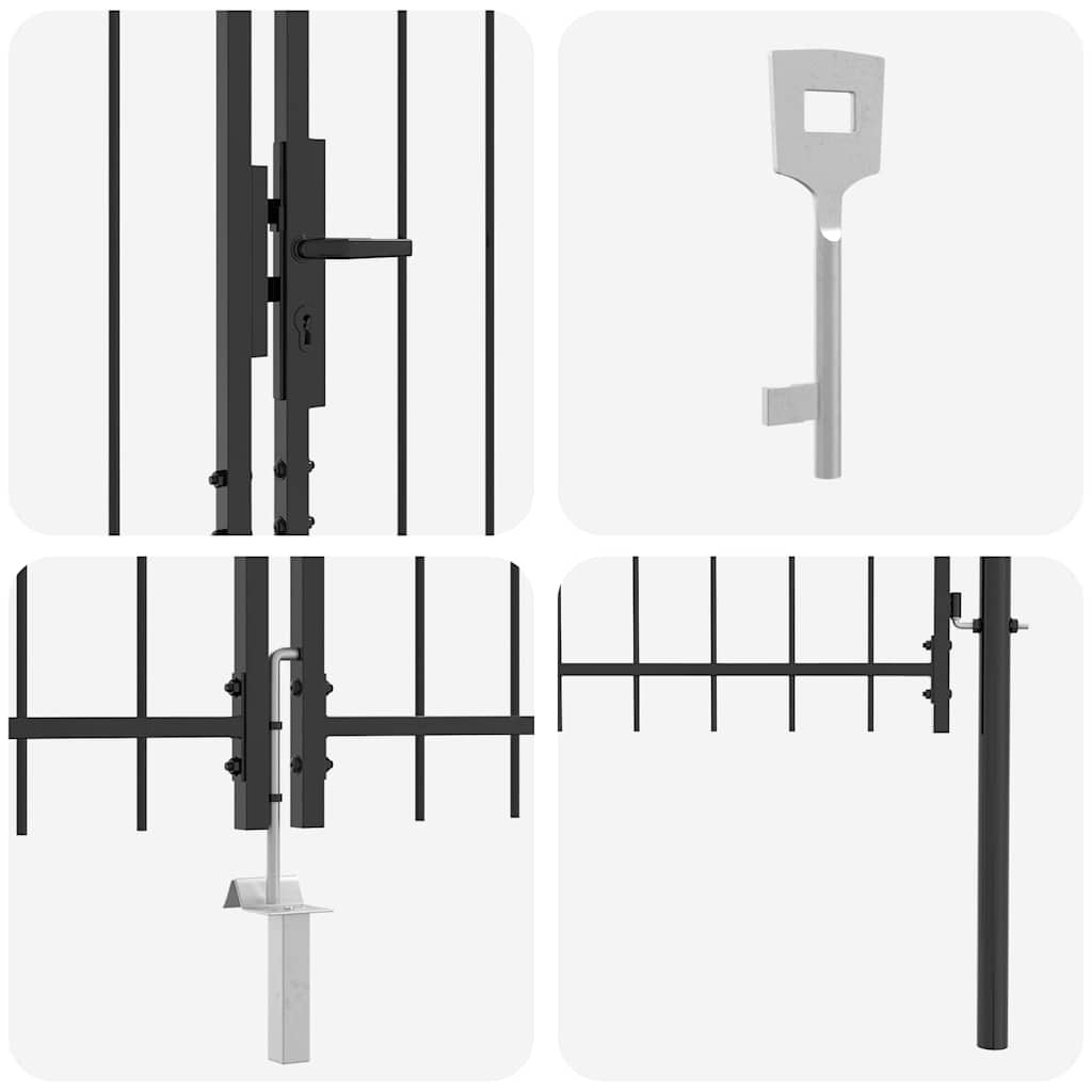 Dvoja vrata Woerden Siva 299,5 x 224,5 cm Čelik