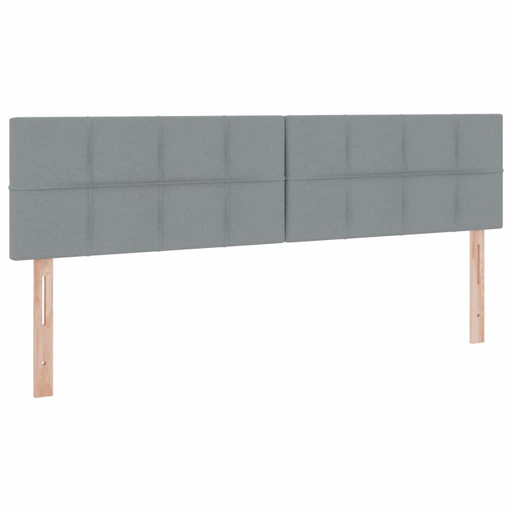 LED krevet za pohranu s madracem Svjetlosiva 160 x 200 cm