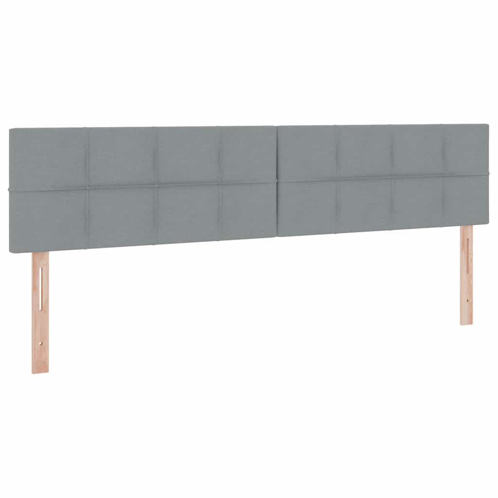 LED krevet za pohranu s madracem Svjetlosiva 200 x 200 cm
