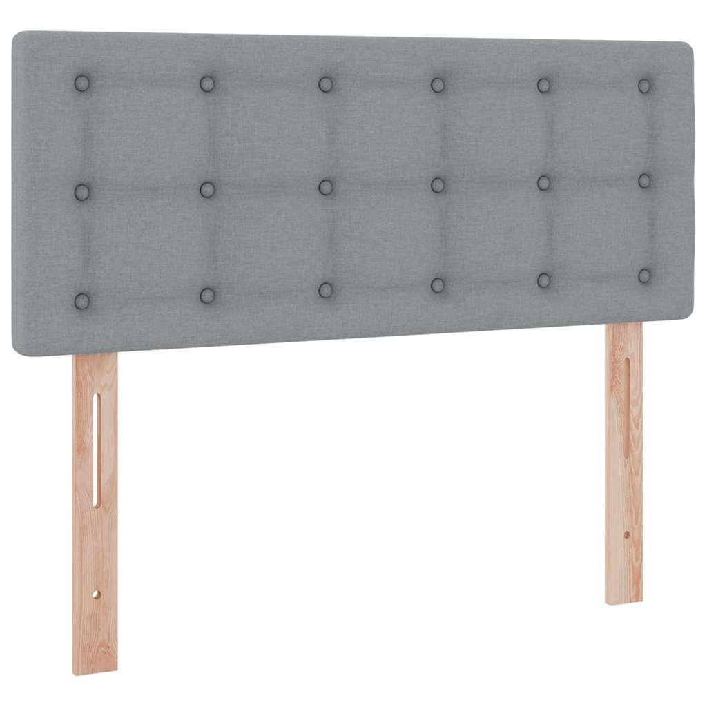 LED krevet za pohranu s madracem Svjetlosiva 120 x 200 cm