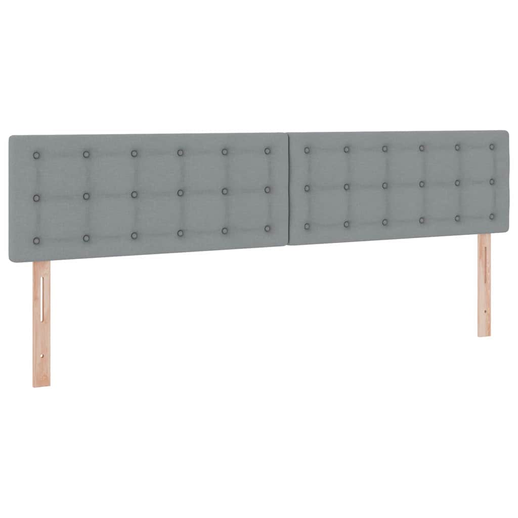 LED krevet za pohranu s madracem Svjetlosiva 200 x 200 cm