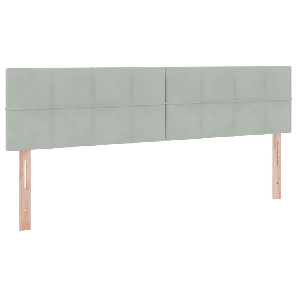LED krevet za pohranu s madracem Svjetlosiva 180 x 200 cm