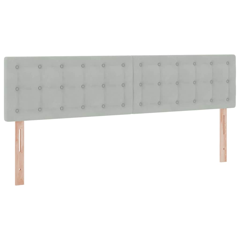 LED krevet za pohranu s madracem Svjetlosiva 180 x 200 cm