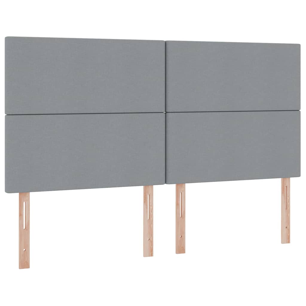 Krevet s od storage s pohranom Svjetlosiva 180 x 200 cm Tkanina