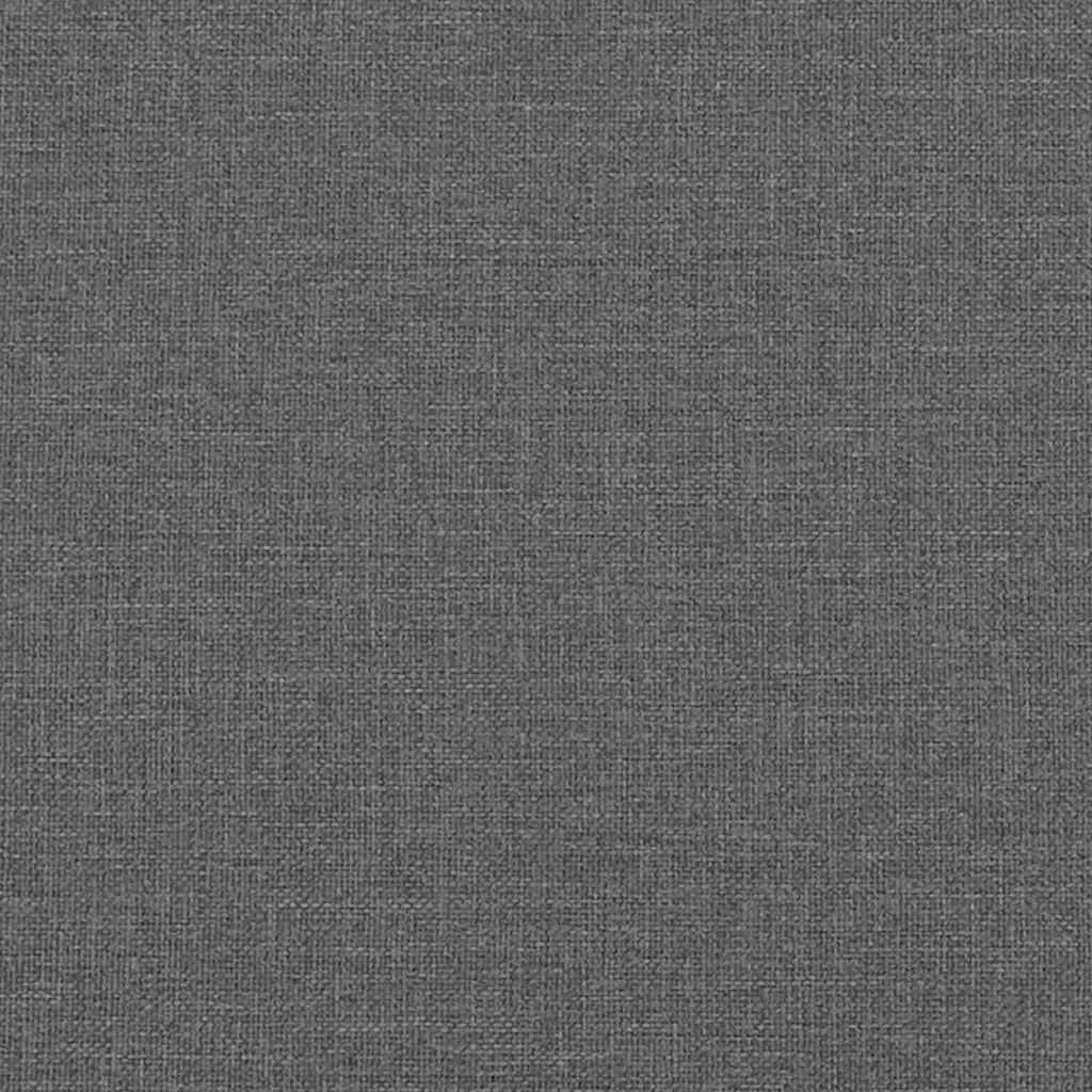 Krevet s od storage s uzglavljem Tamnosiva 200 x 200 cm Tkanina