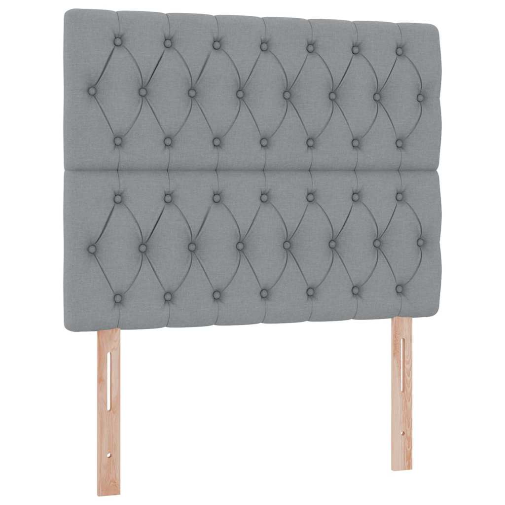 LED krevet za pohranu s madracem Svjetlosiva 120 x 200 cm