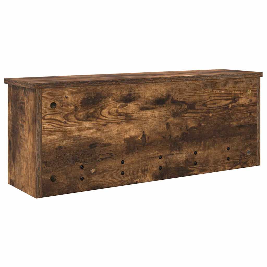 Vješalica za kapute na zidu Dimljeni hrast 80 x 20 x 30 cm
