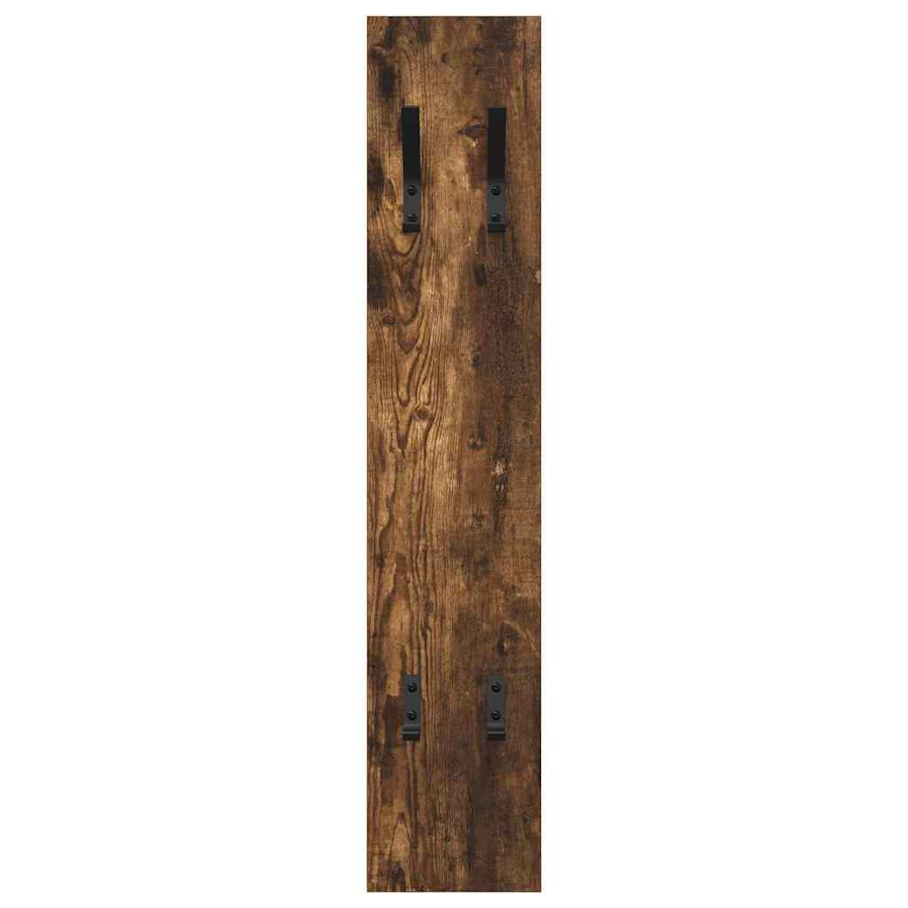 Vješalica za kapute na zidu Dimljeni hrast 20 x 1,5 x 100 cm