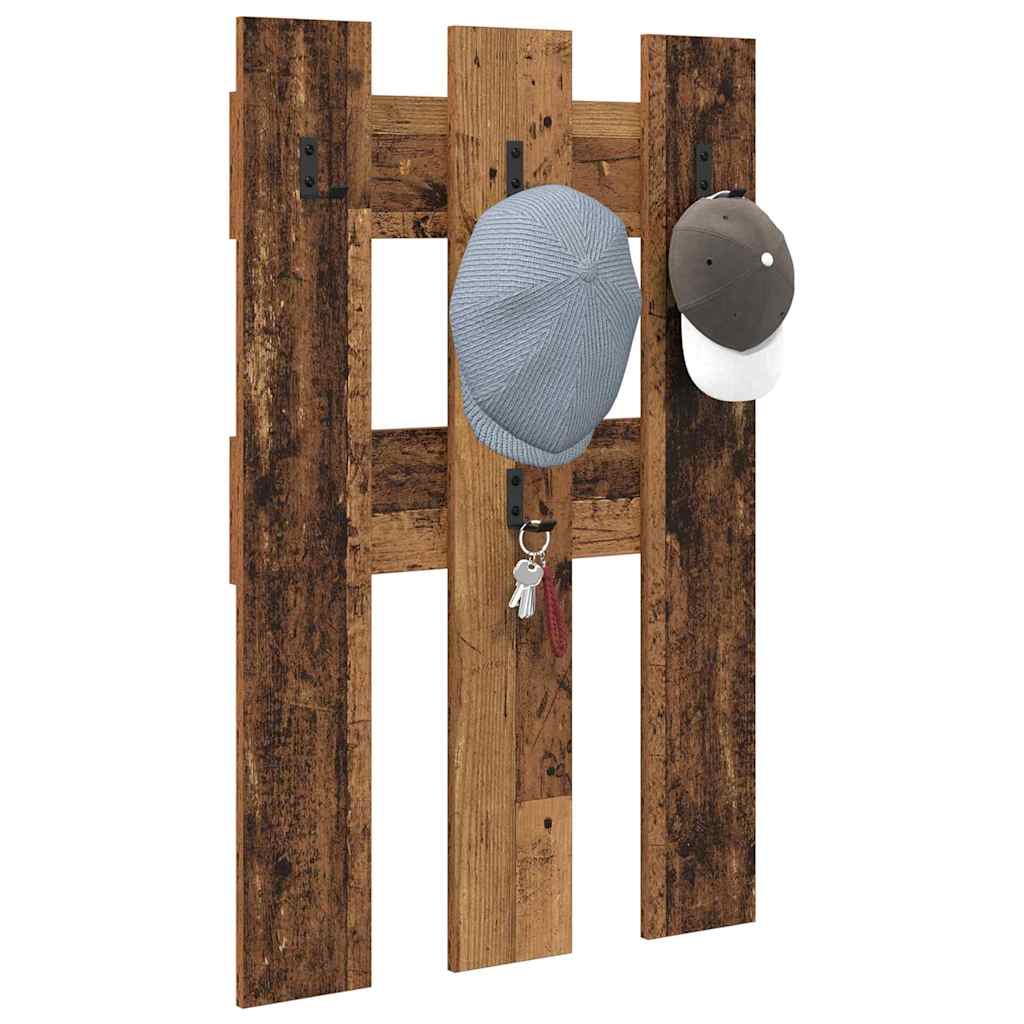 Vješalica za kapute na zidu Zidne Staro drvo 65 x 3 x 100 cm