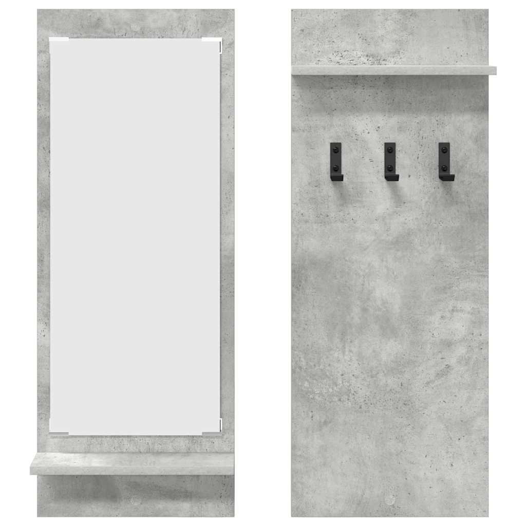 Vješalica za kapute na zidu Zidne Betonski sivi 70 x 10 x 90 cm