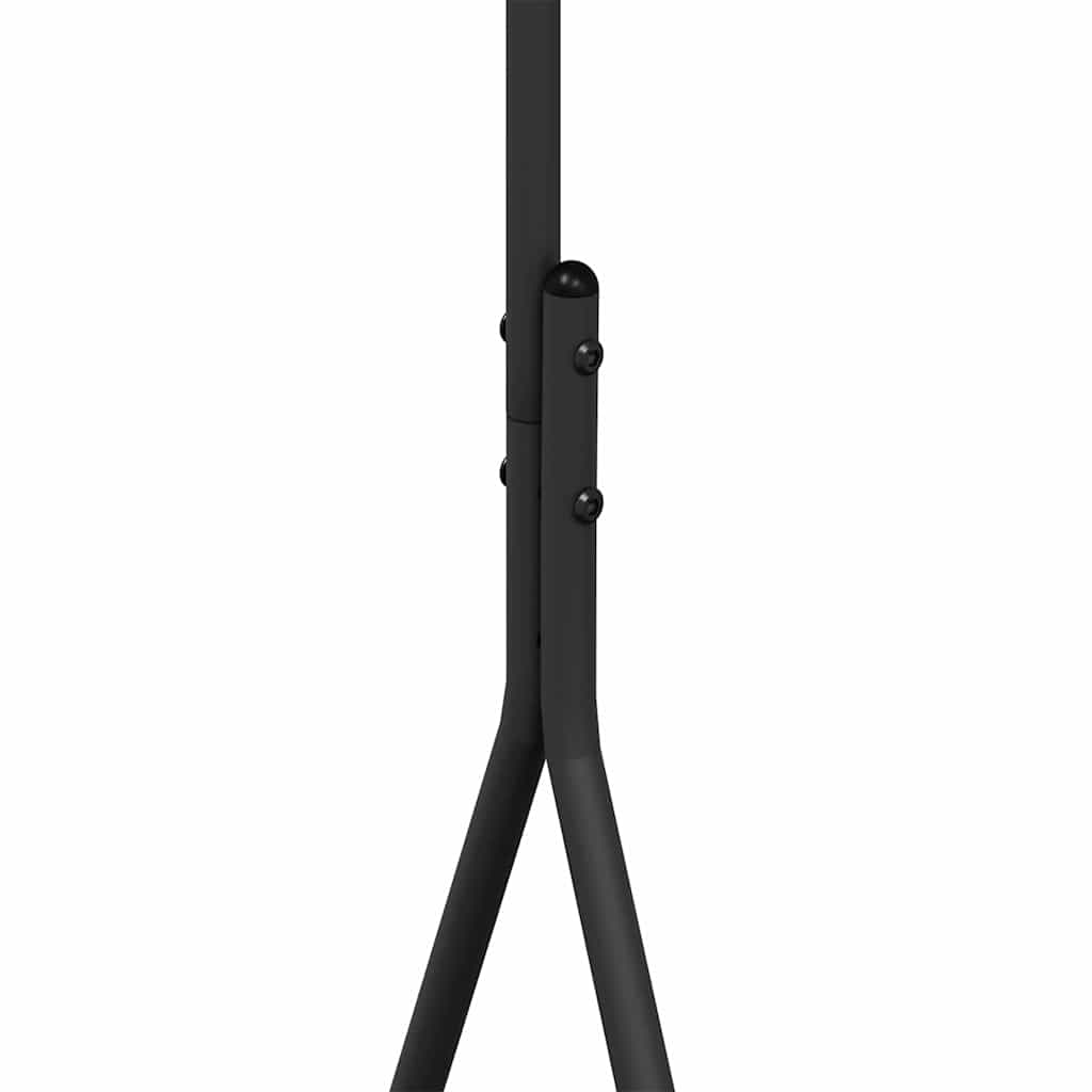 Stalak za odjeću s pohranom Crna 100 x 56 x 154 cm Čelik