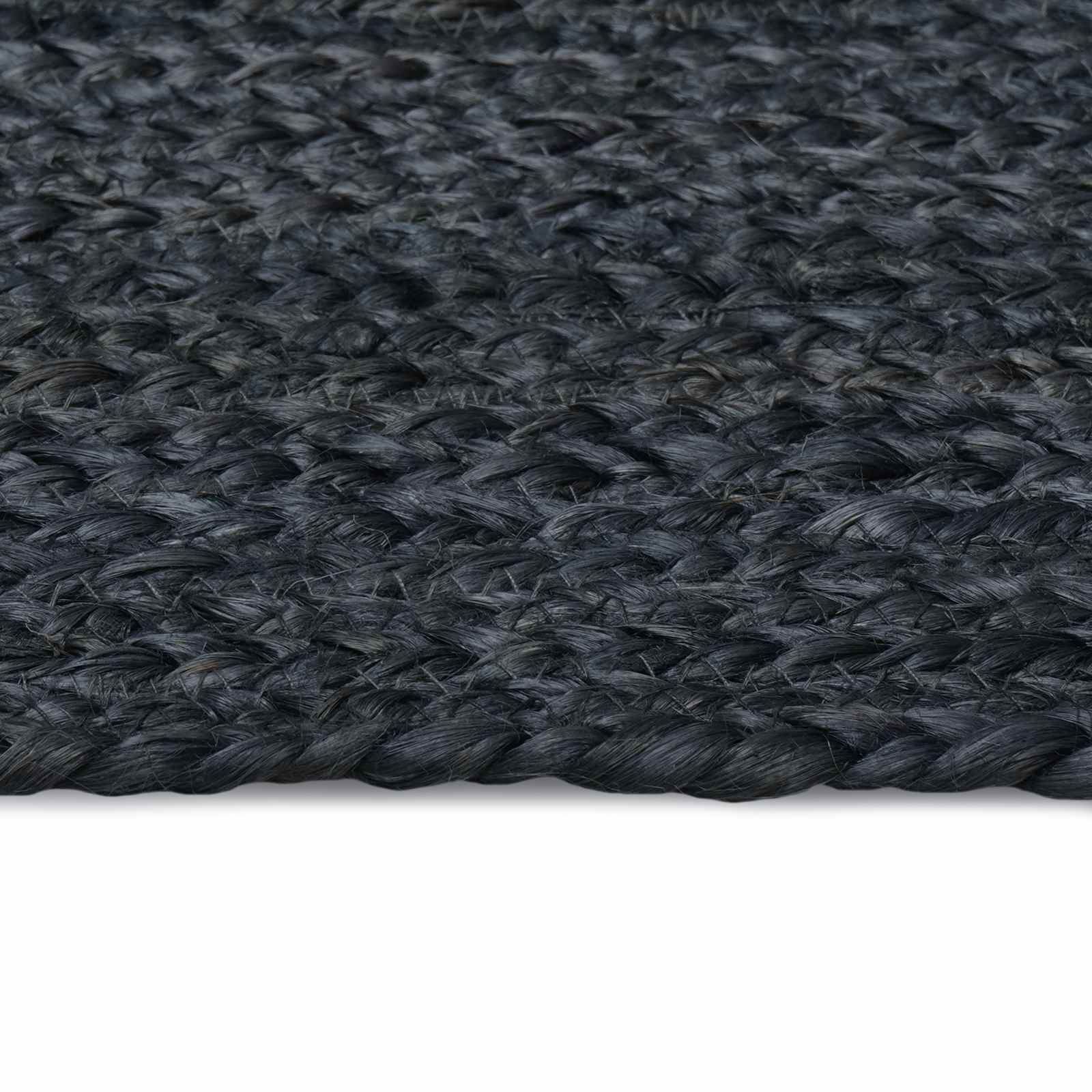 Tepisi za područja Pravokutni Tamnosiva 120 x 120 cm Juta