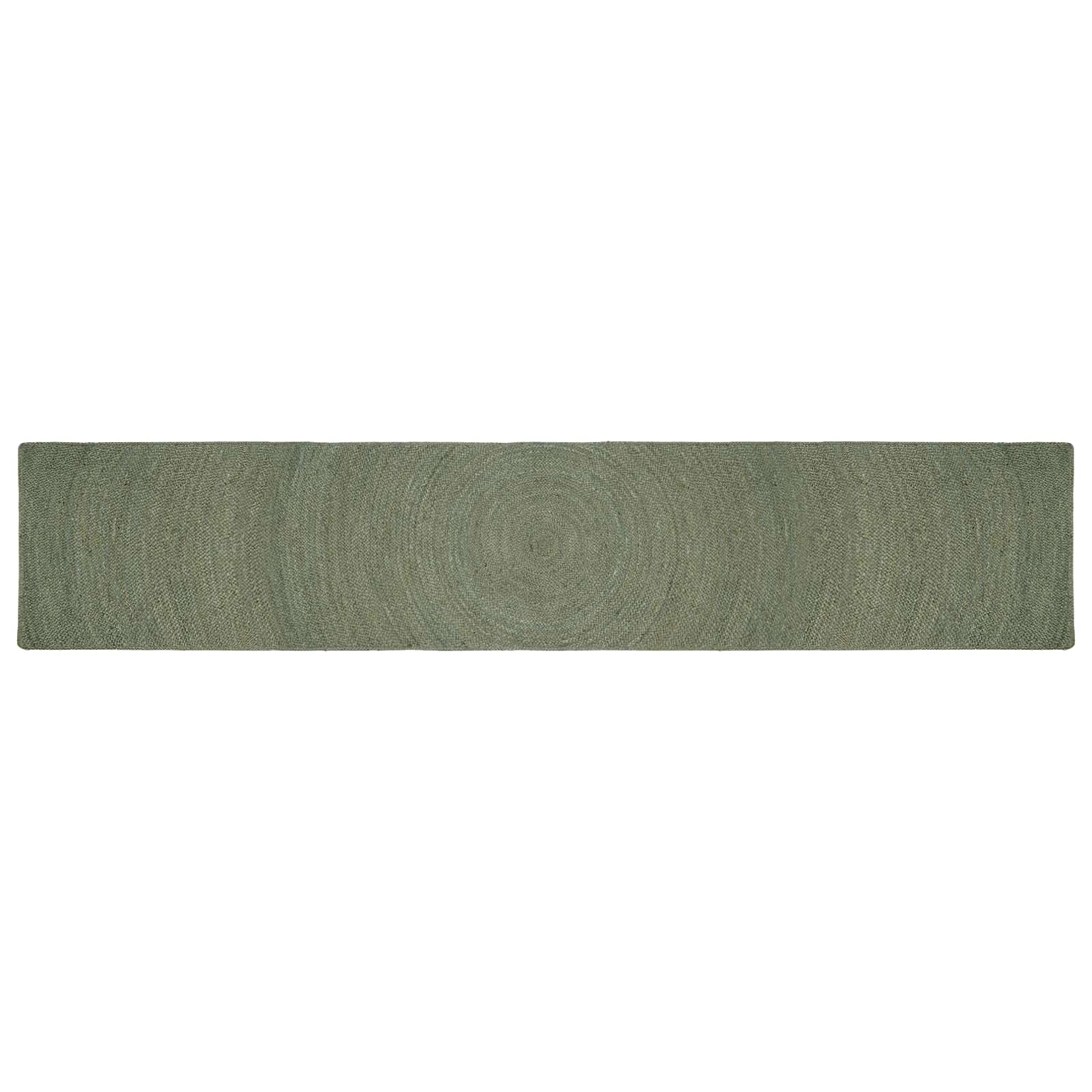 Tepisi za područja Maslinastozelena 80 x 400 cm Juta