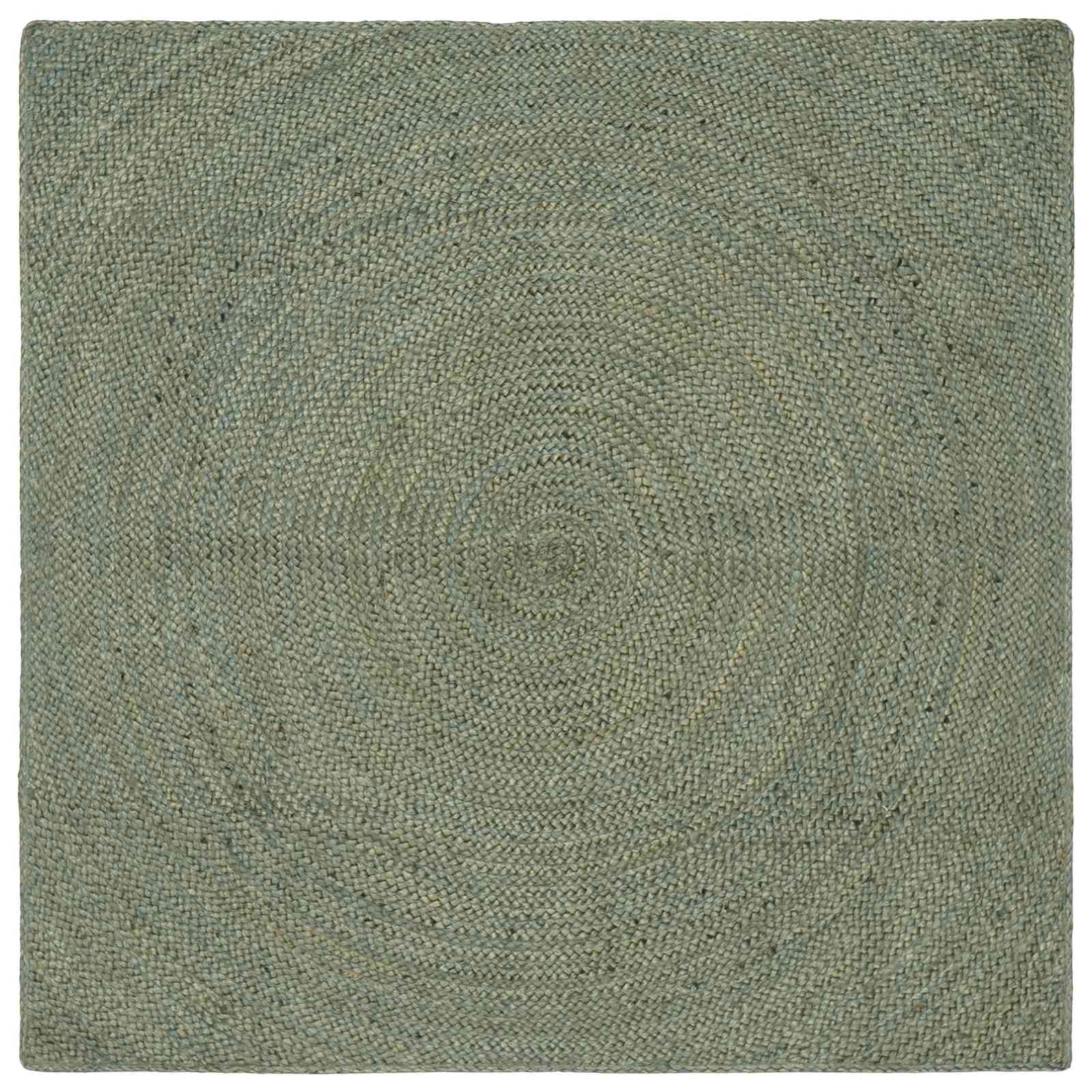 Tepisi za područja Maslinastozelena 160 x 160 cm Juta