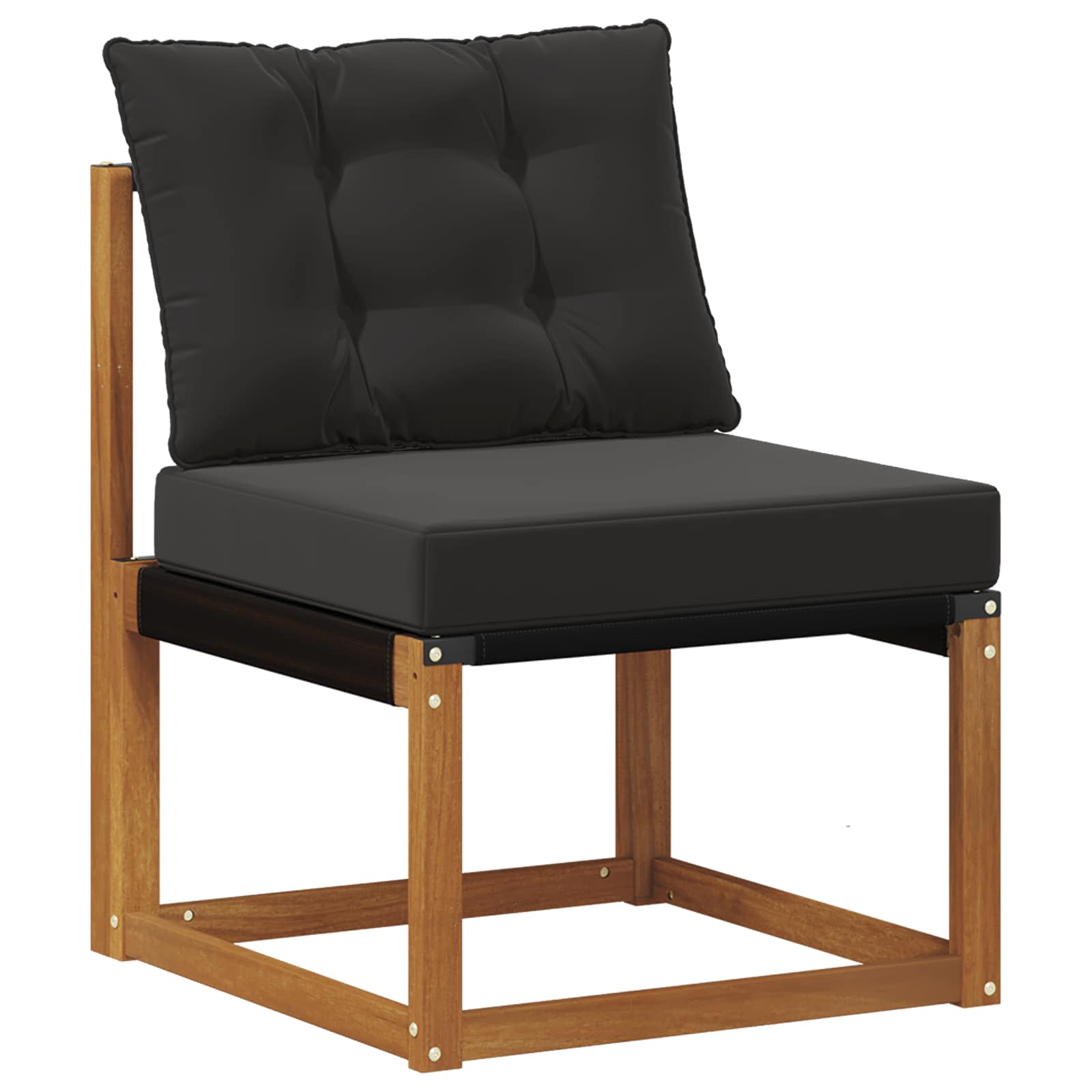 Set vanjskih sofa 9 pcs Prirodna i crna