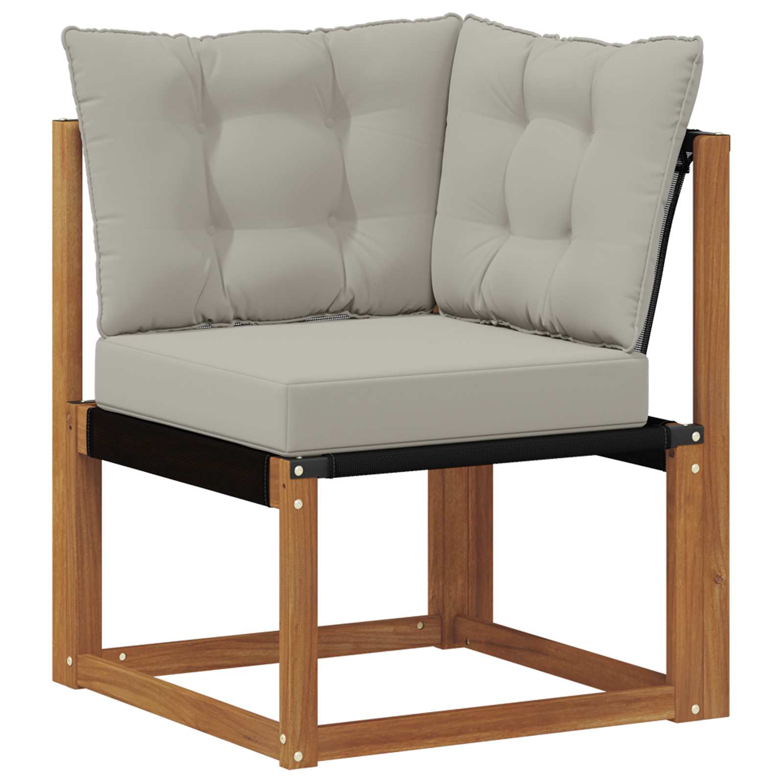 Set vanjskih sofa 7 pcs Prirodna i svjetlosiva