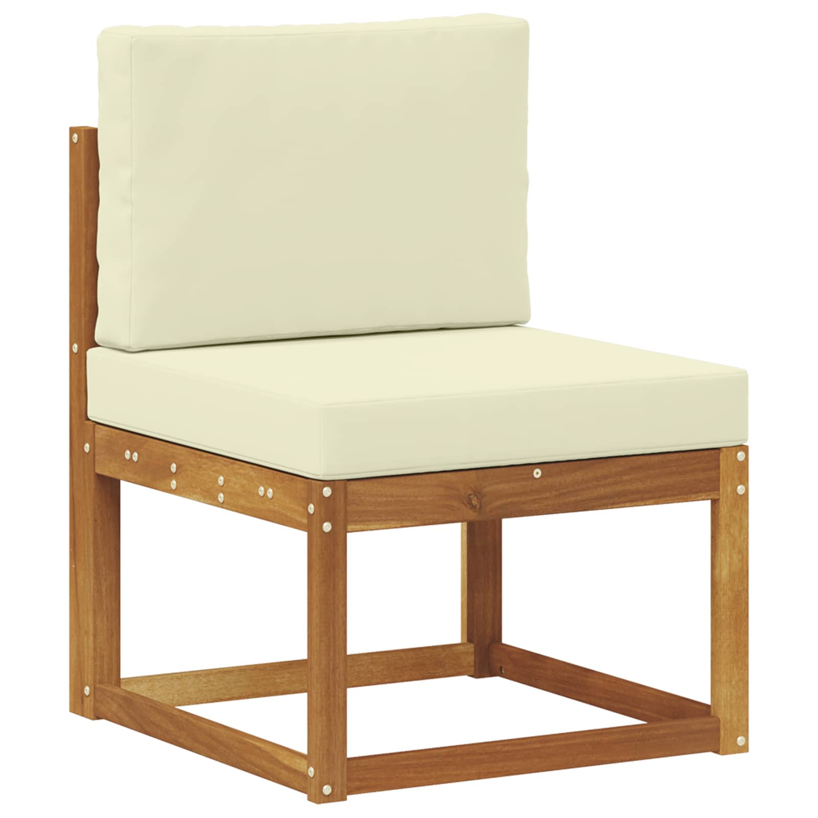 Set vanjskih sofa 9 pcs Prirodna i krem Poliester