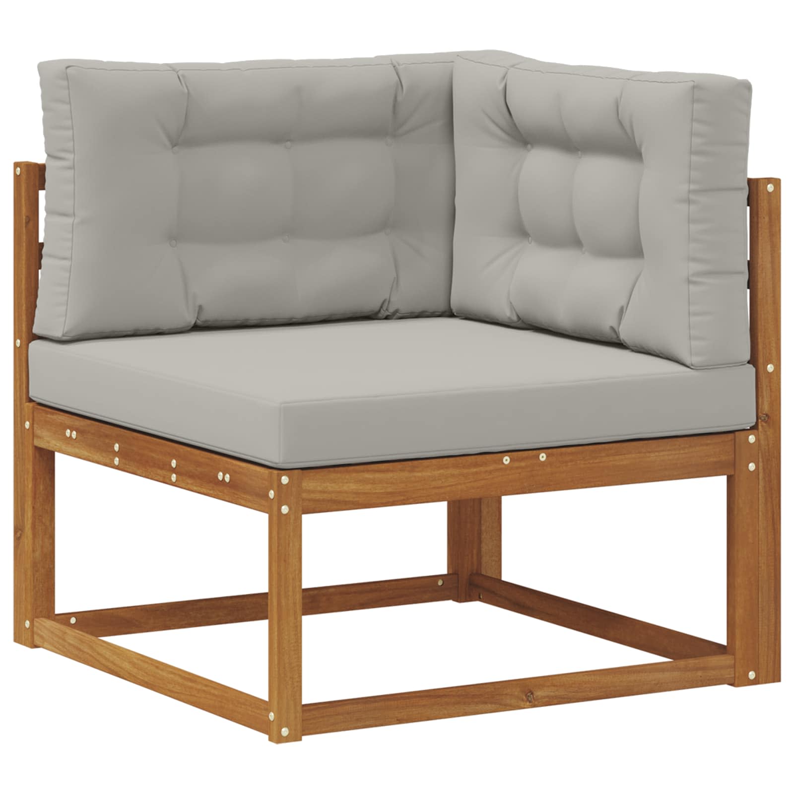 Set vanjskih sofa 7 pcs Prirodna i Svjetlosiva