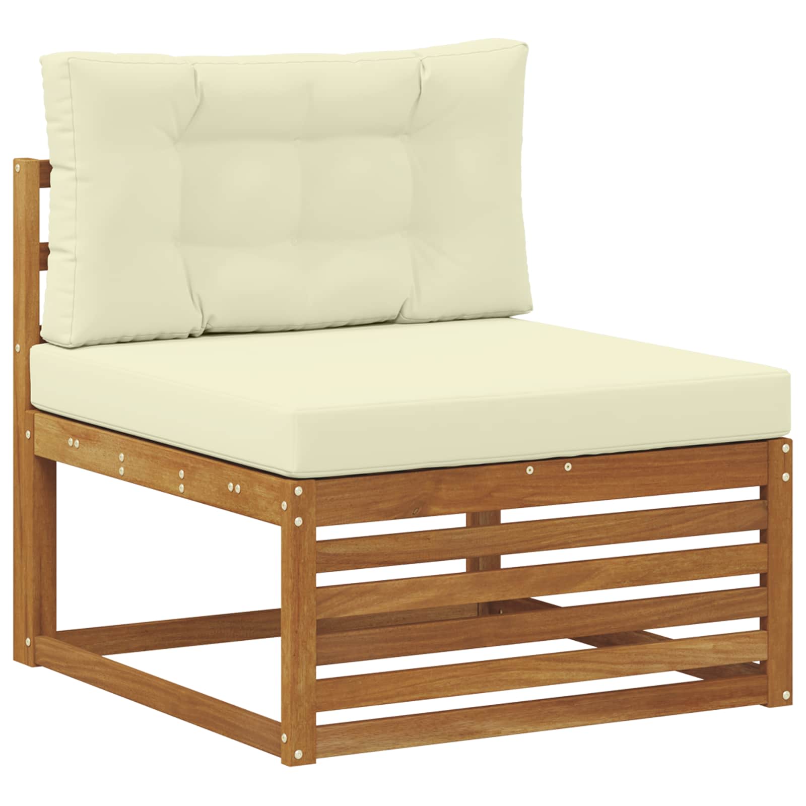Set vanjskih sofa 3 pcs Prirodna i krem Poliester
