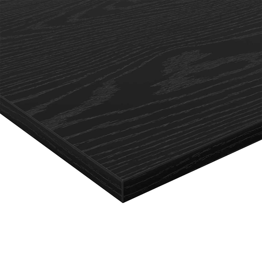 Police za knjige 4 pcs Crna 100 x 20 x 1,5 cm Konstruirano drvo