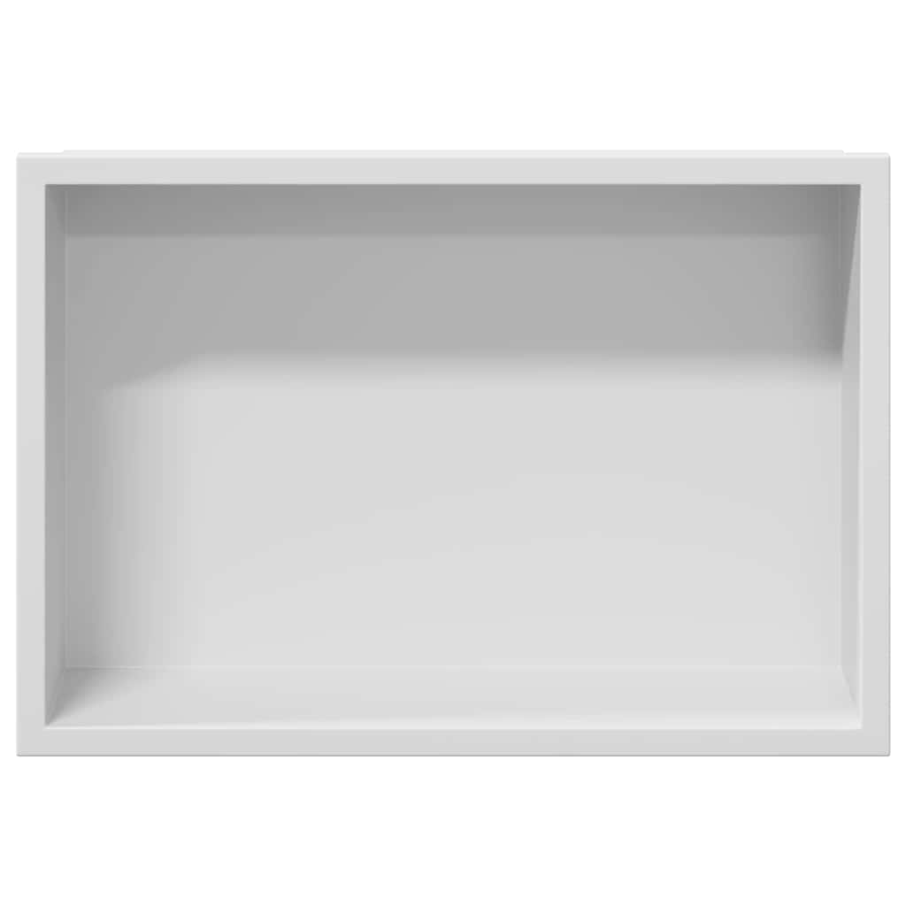 Ničica za tuš Bijelo 30 x 20 x 9,5 cm Nehrđajući čelik