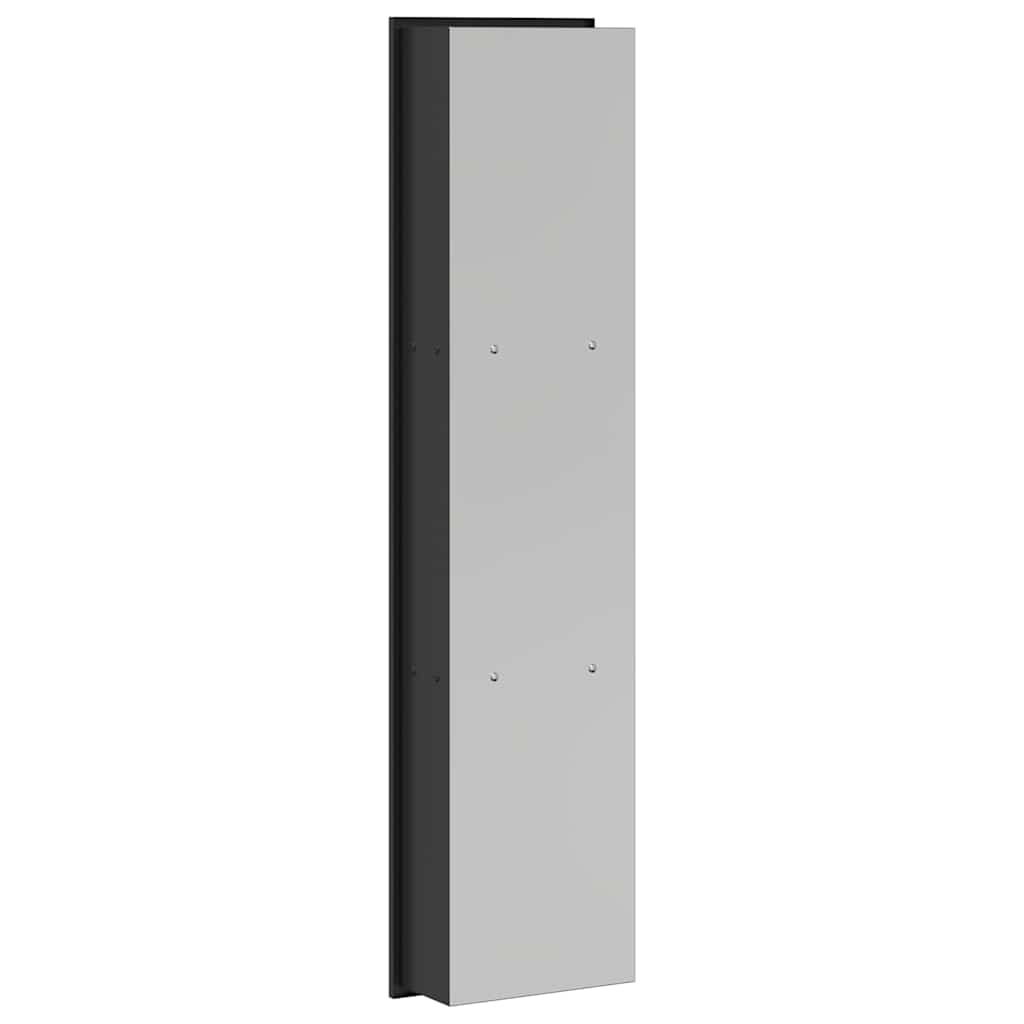 Ničica za tuš Crna 90 x 20 x 9,5 cm Nehrđajući čelik