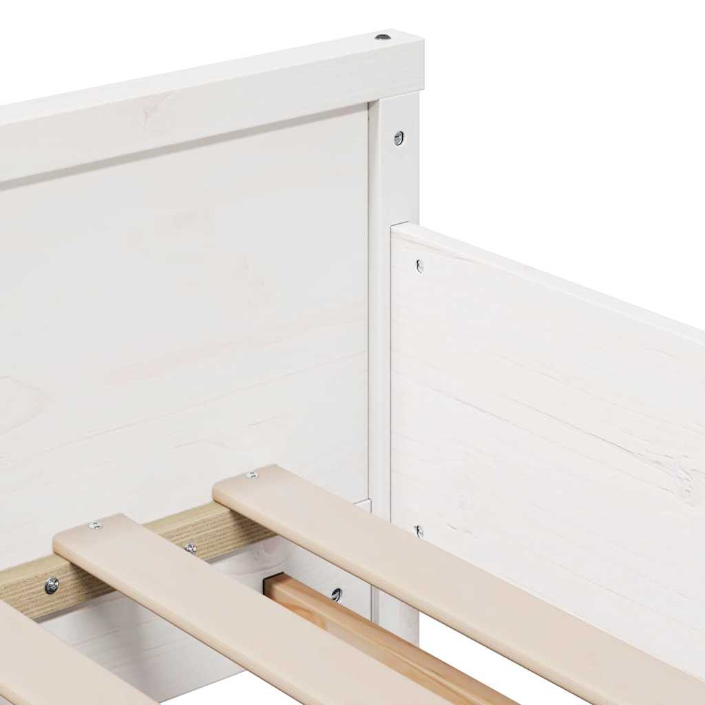 Okvir kreveta s produžetnim madracem Bijelo 80 x 200 cm