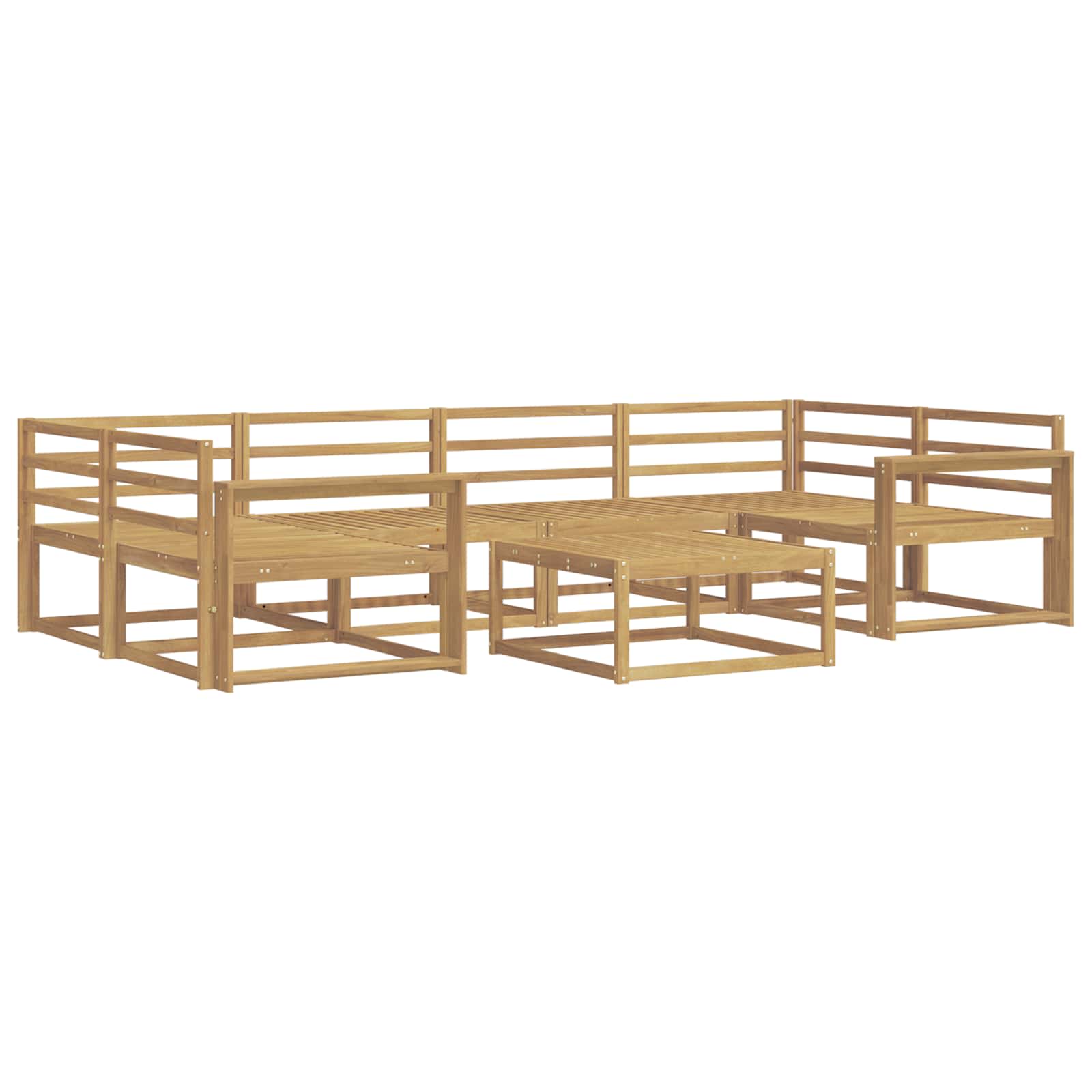 Set vanjskih sofa 7 pcs Bijela