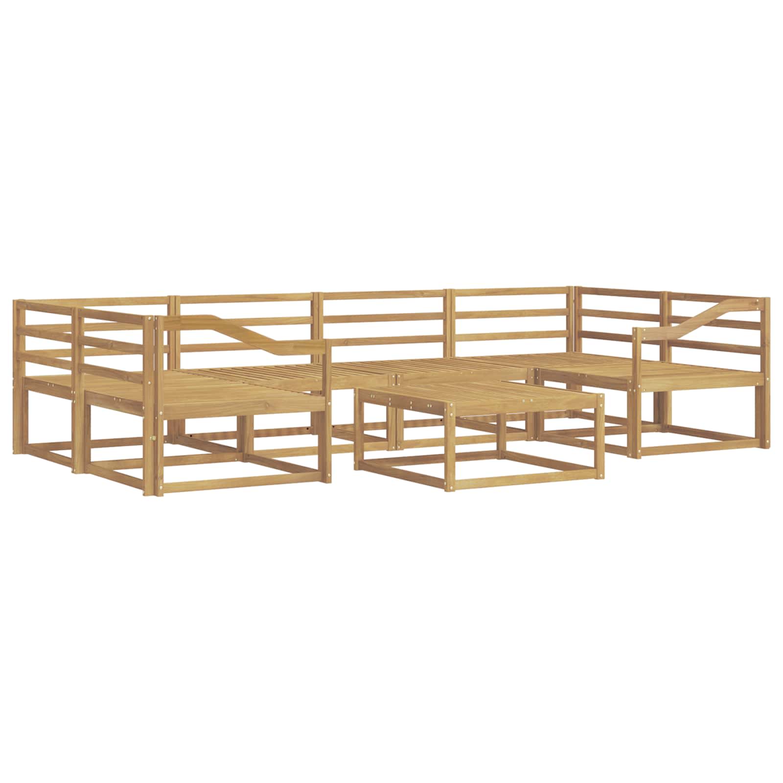 Set vanjskih sofa 7 pcs Bijela