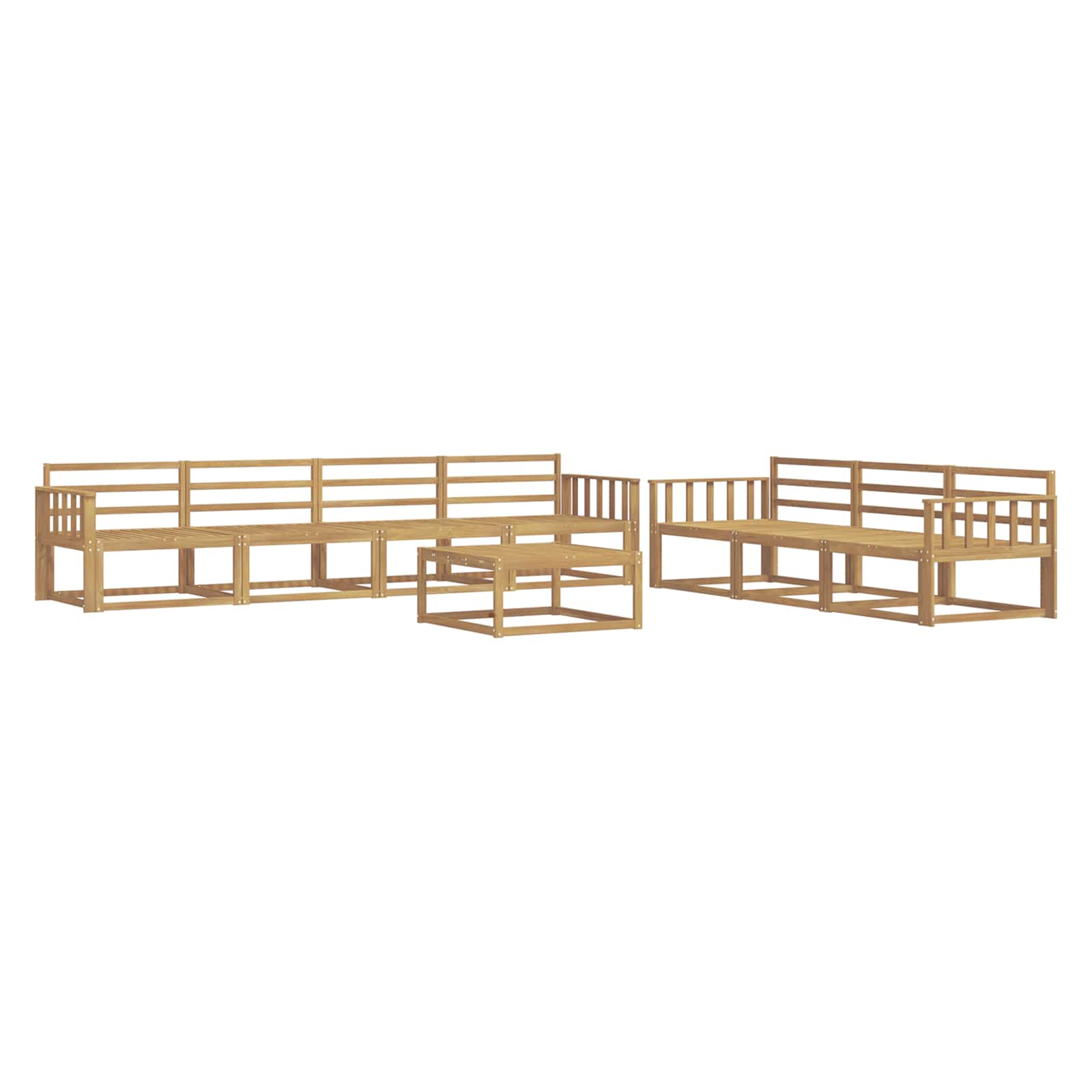 Set vanjskih sofa 8 pcs Bijela