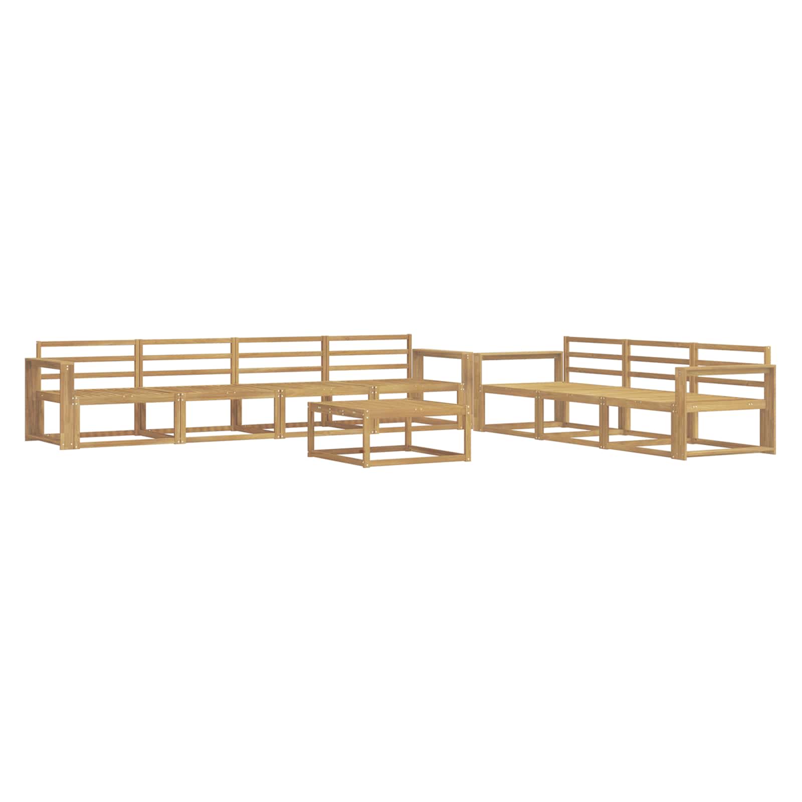 Set vanjskih sofa 8 pcs Bijela