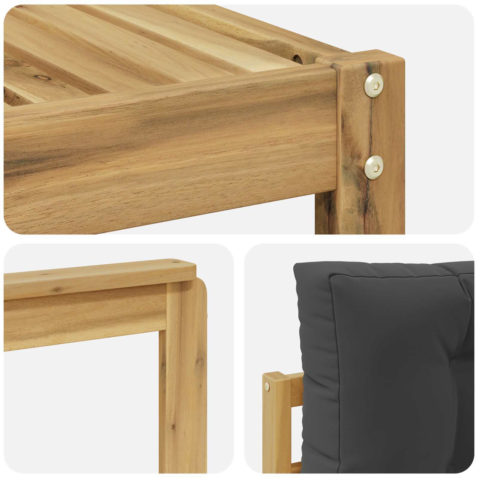 Set vanjskih sofa 7 pcs Bijela i antracit
