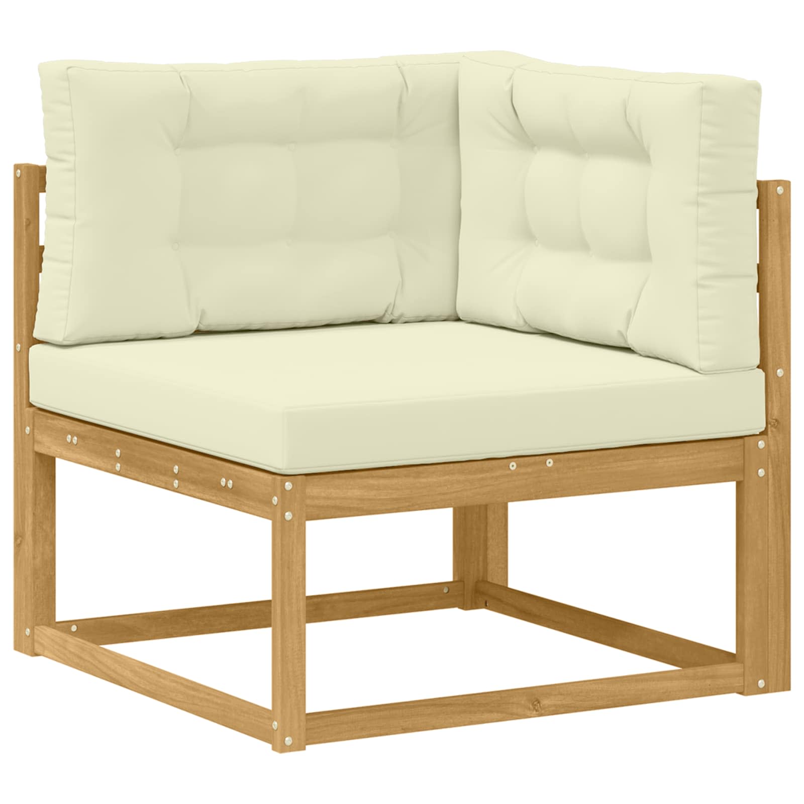 Set vanjskih sofa 7 pcs Bijela i krem