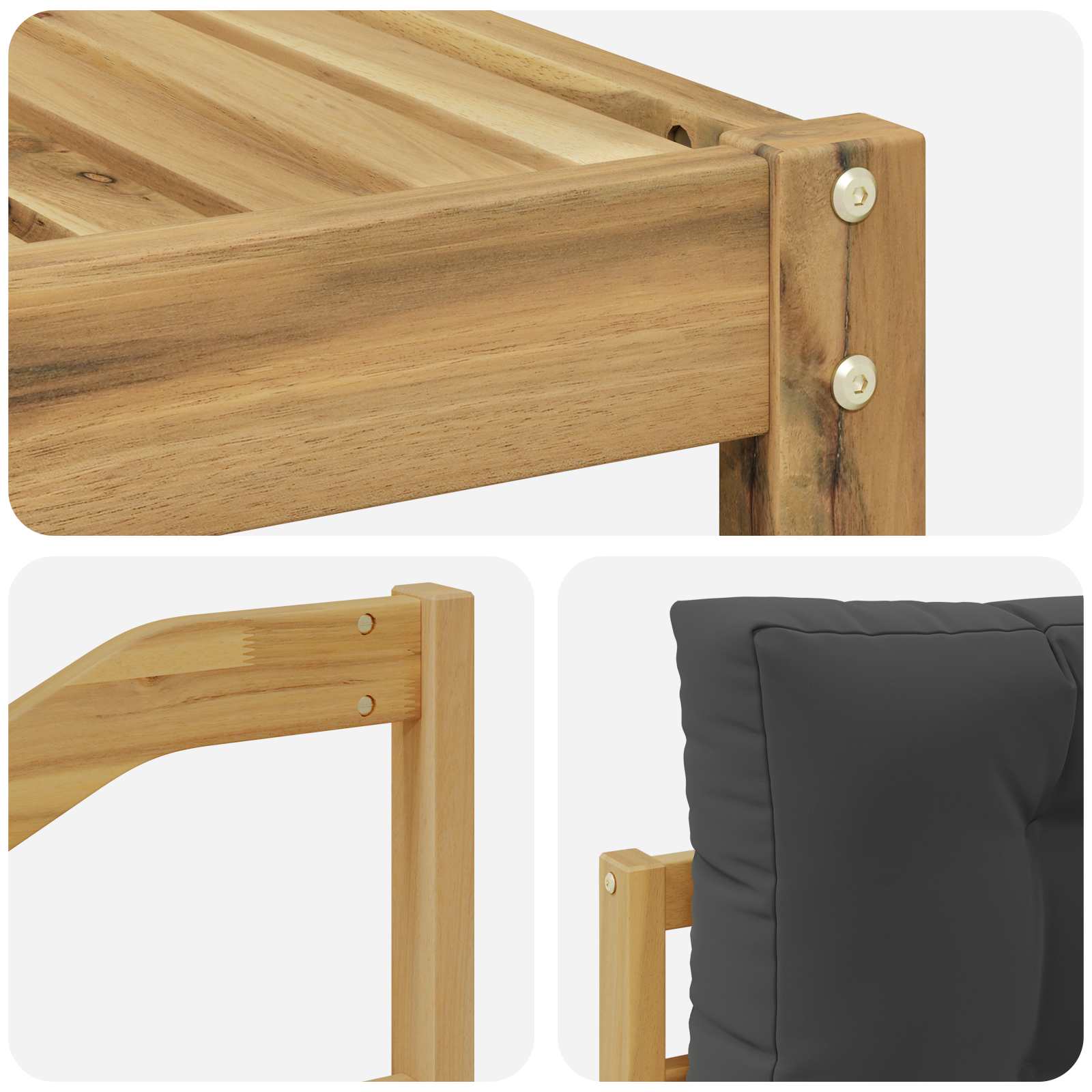 Set vanjskih sofa 7 pcs Bijela i antracit