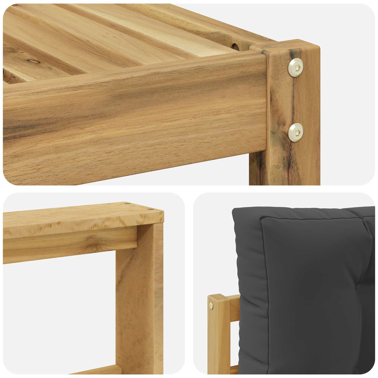 Set vanjskih sofa 9 pcs Bijela i antracit
