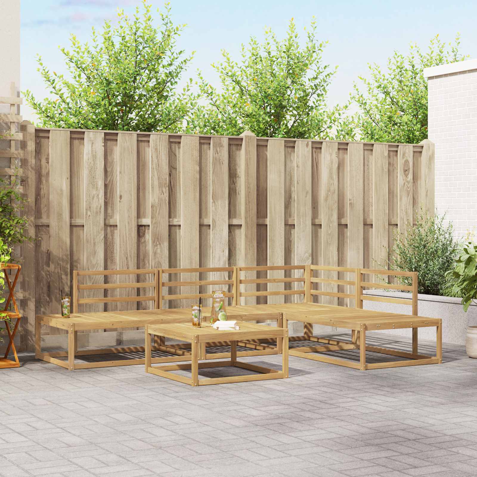Set vanjskih sofa 5 Komad