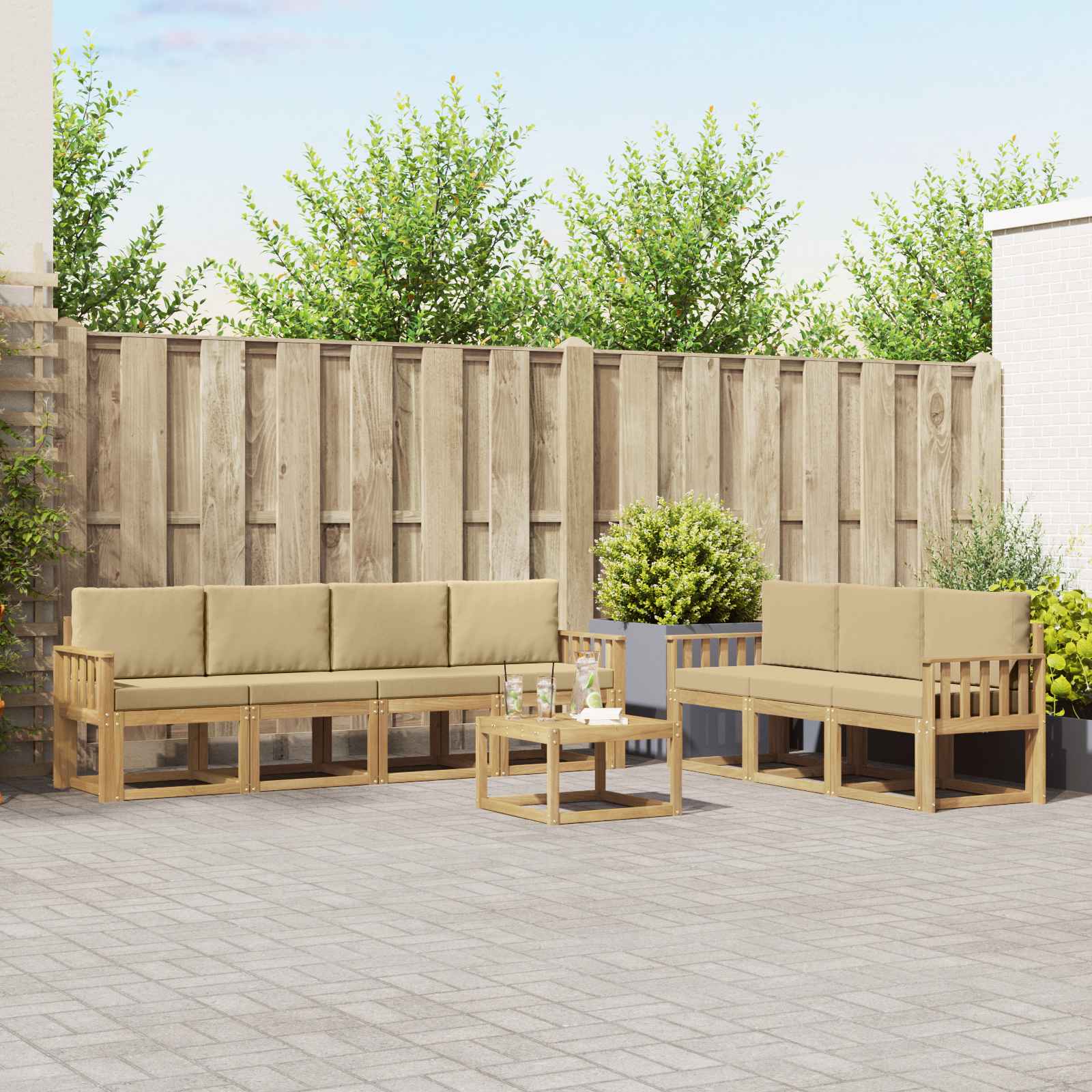 Set vanjskih sofa 7 pcs