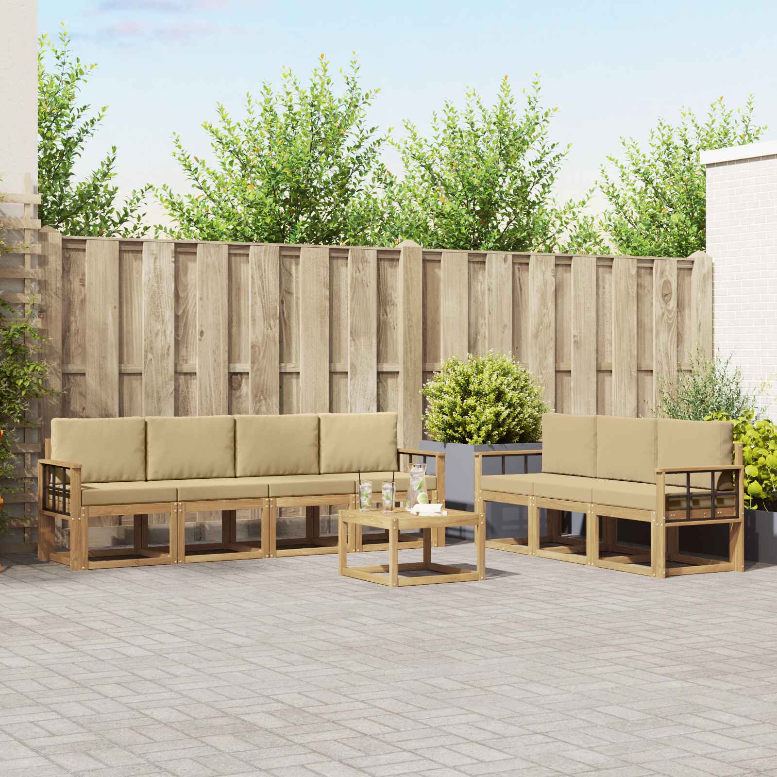 Set vanjskih sofa 7 pcs