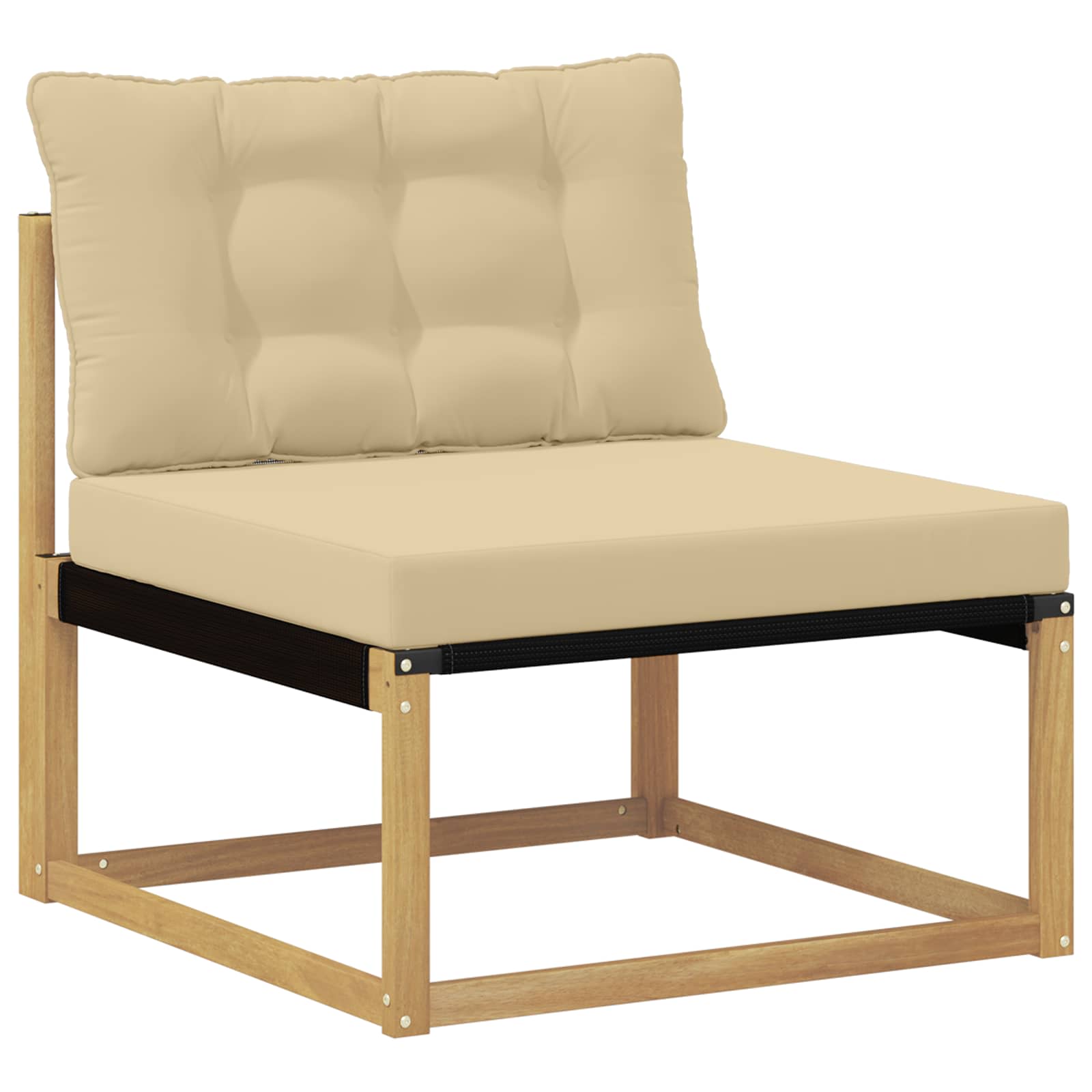 Set vanjskih sofa 6 pcs Bijela i bež