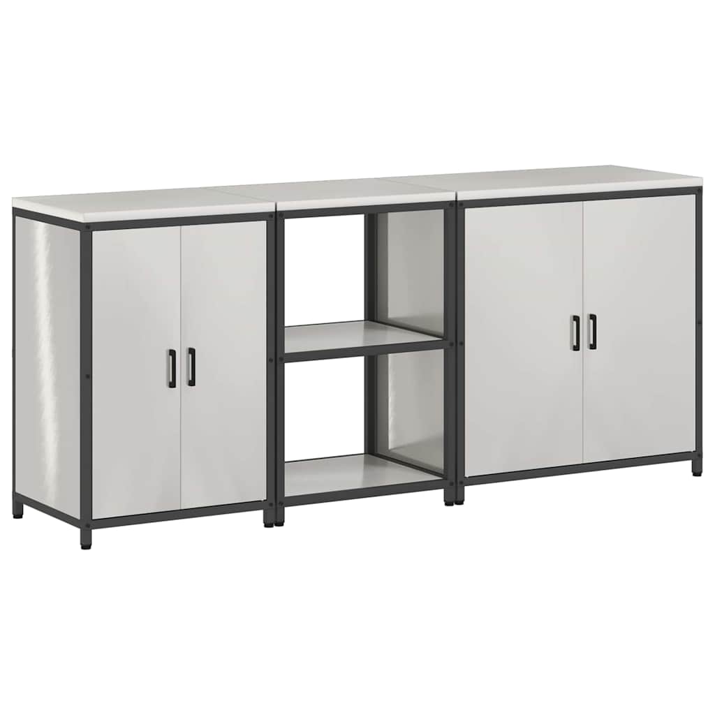 Kuhinjski set za pohranu HATTEM 3 pcs Srebrna Nehrđajući čelik