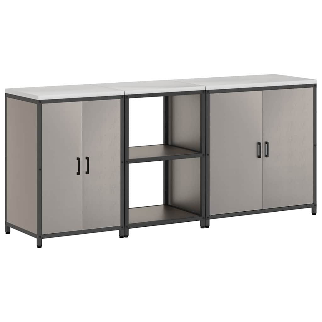 Kuhinjski set za pohranu HATTEM 3 pcs Rđa Čelik