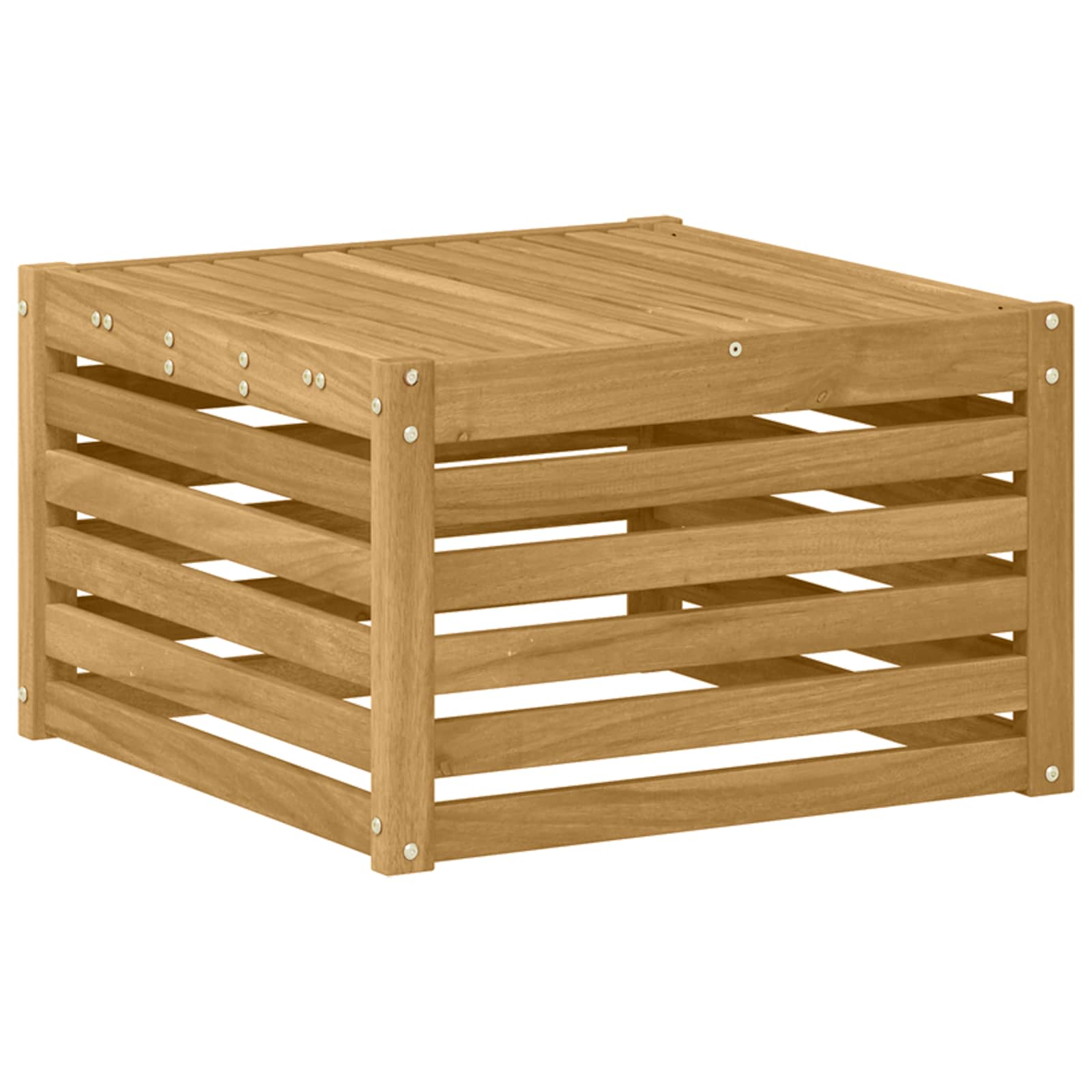 Set vanjskih sofa 6 pcs Bijela i bež 59 x 59 x 37 cm Poliester