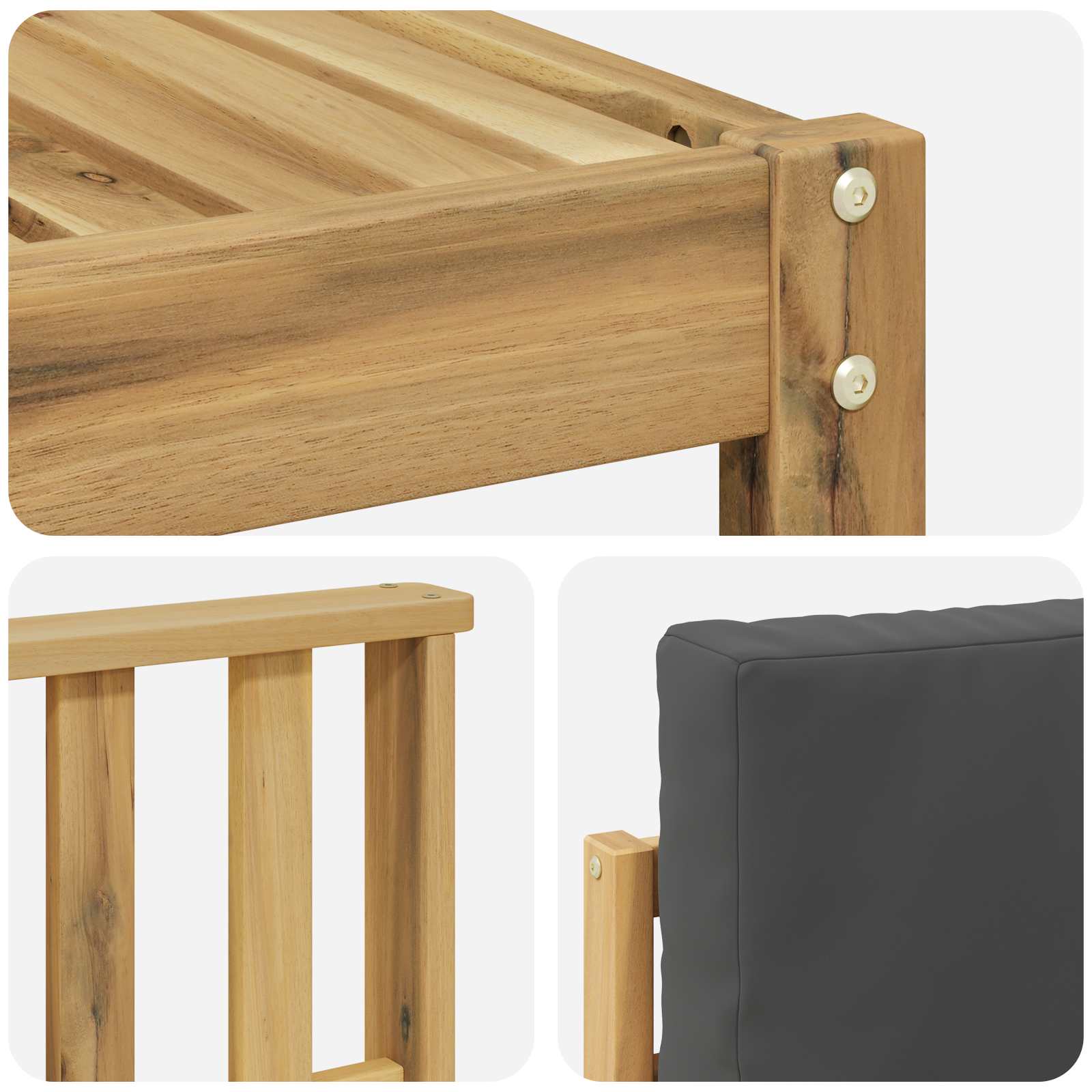 Setovi sofa 6 pcs Bijela i antracit 249 x 122,5 x 73 cm