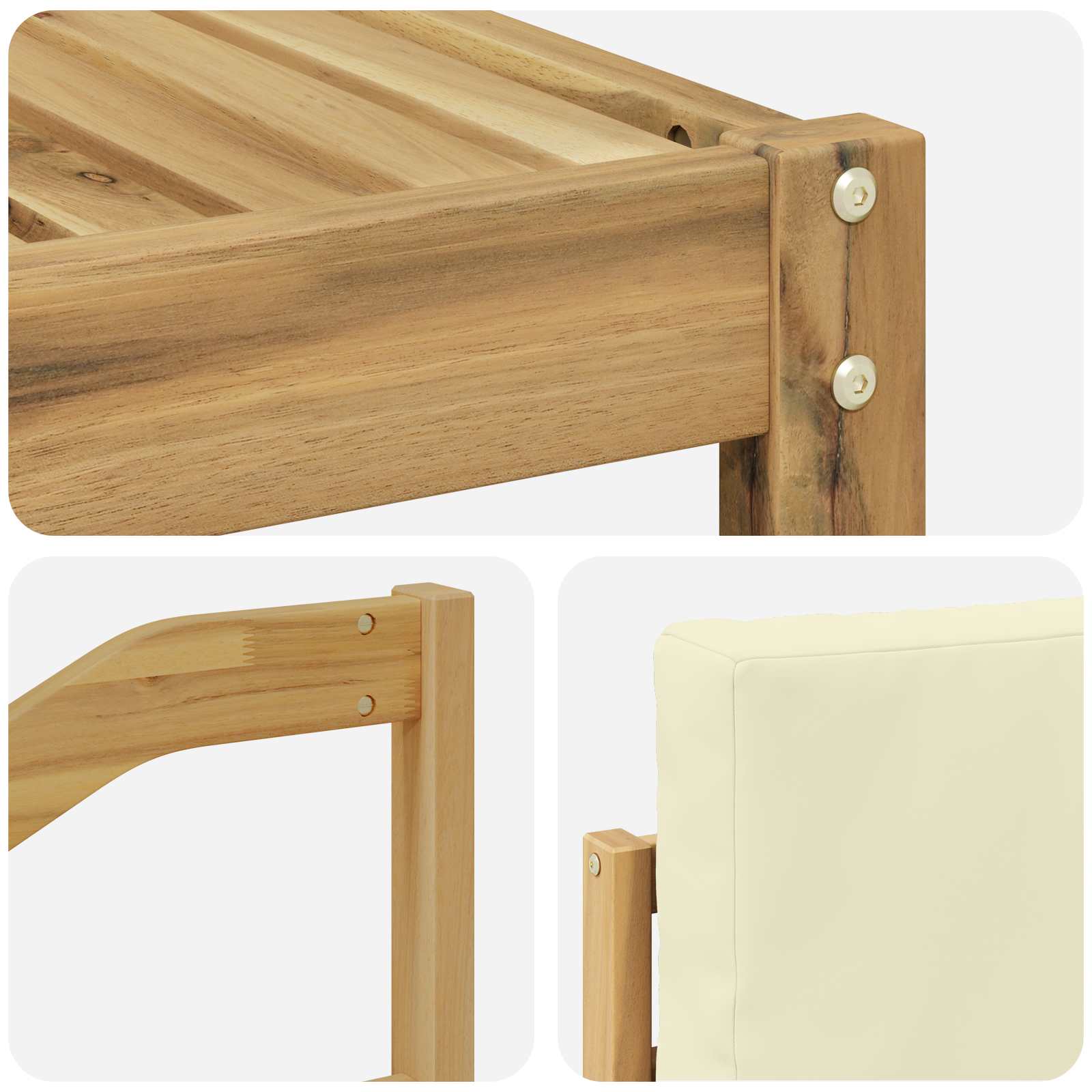 Set vanjskih sofa 8 pcs Bijela i krem 304 x 185,5 x 73 cm