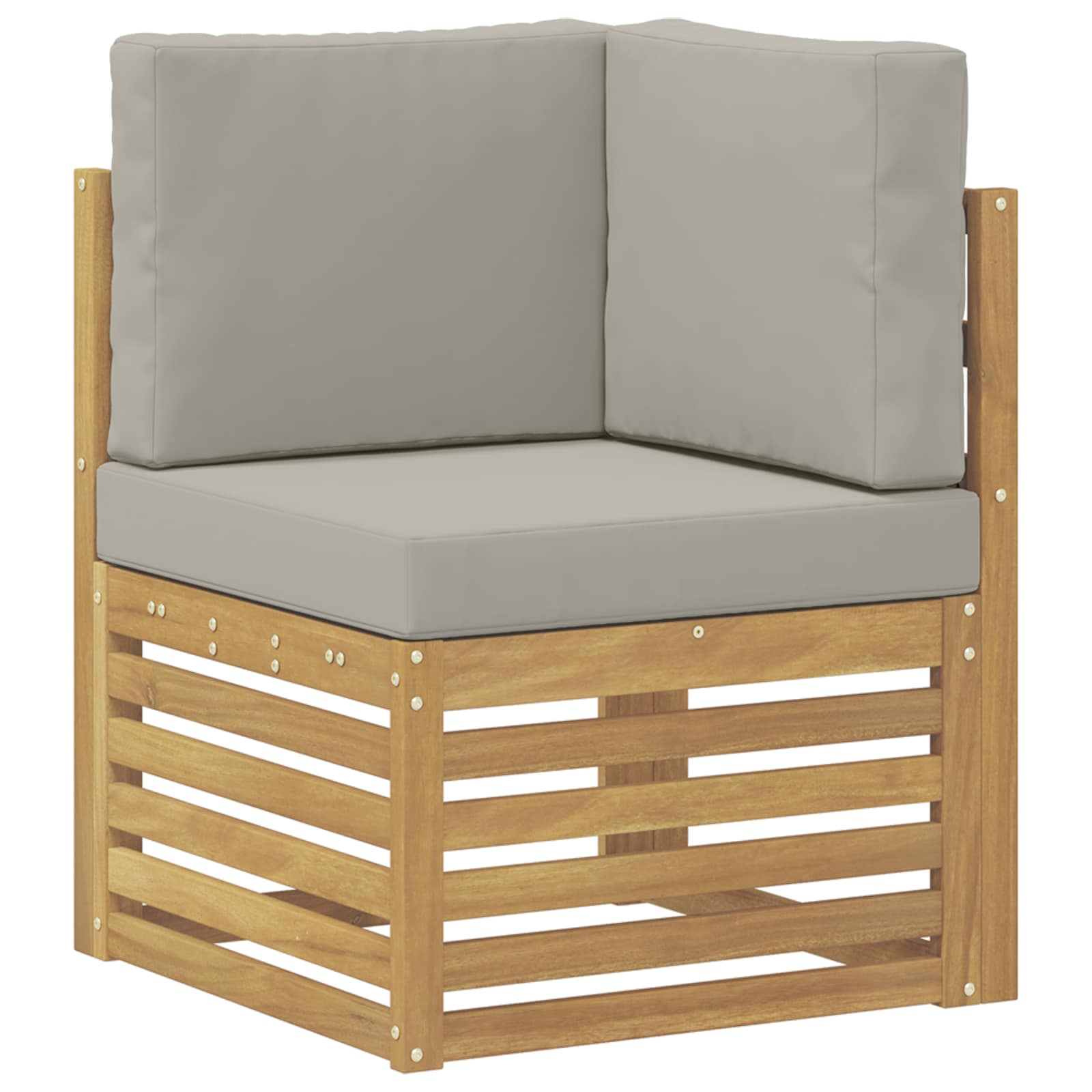 Set vanjskih sofa 8 pcs Bijela i svijetlosiva 59 x 59 x 37 cm