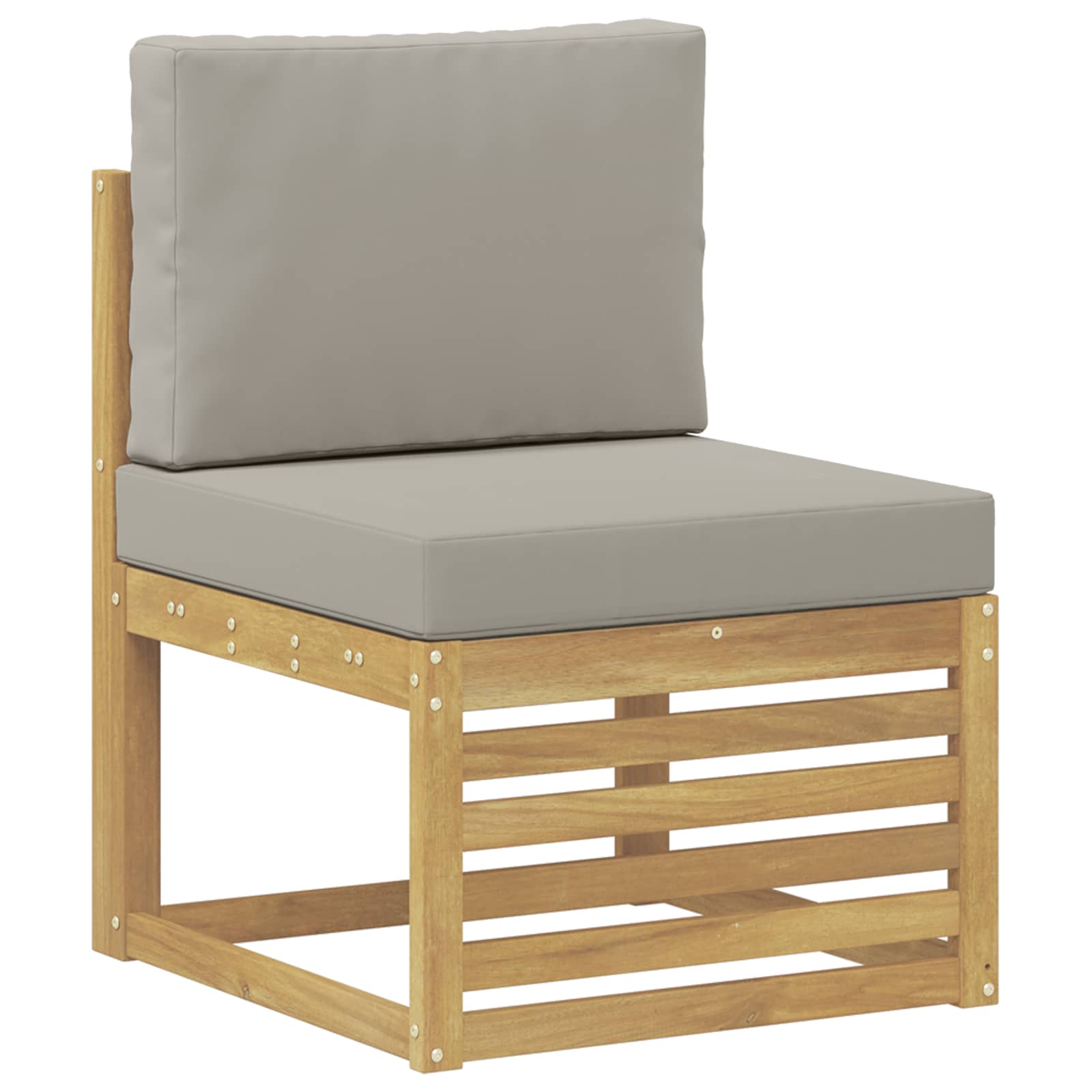 Set vanjskih sofa 8 pcs Bijela i svijetlosiva 59 x 59 x 37 cm
