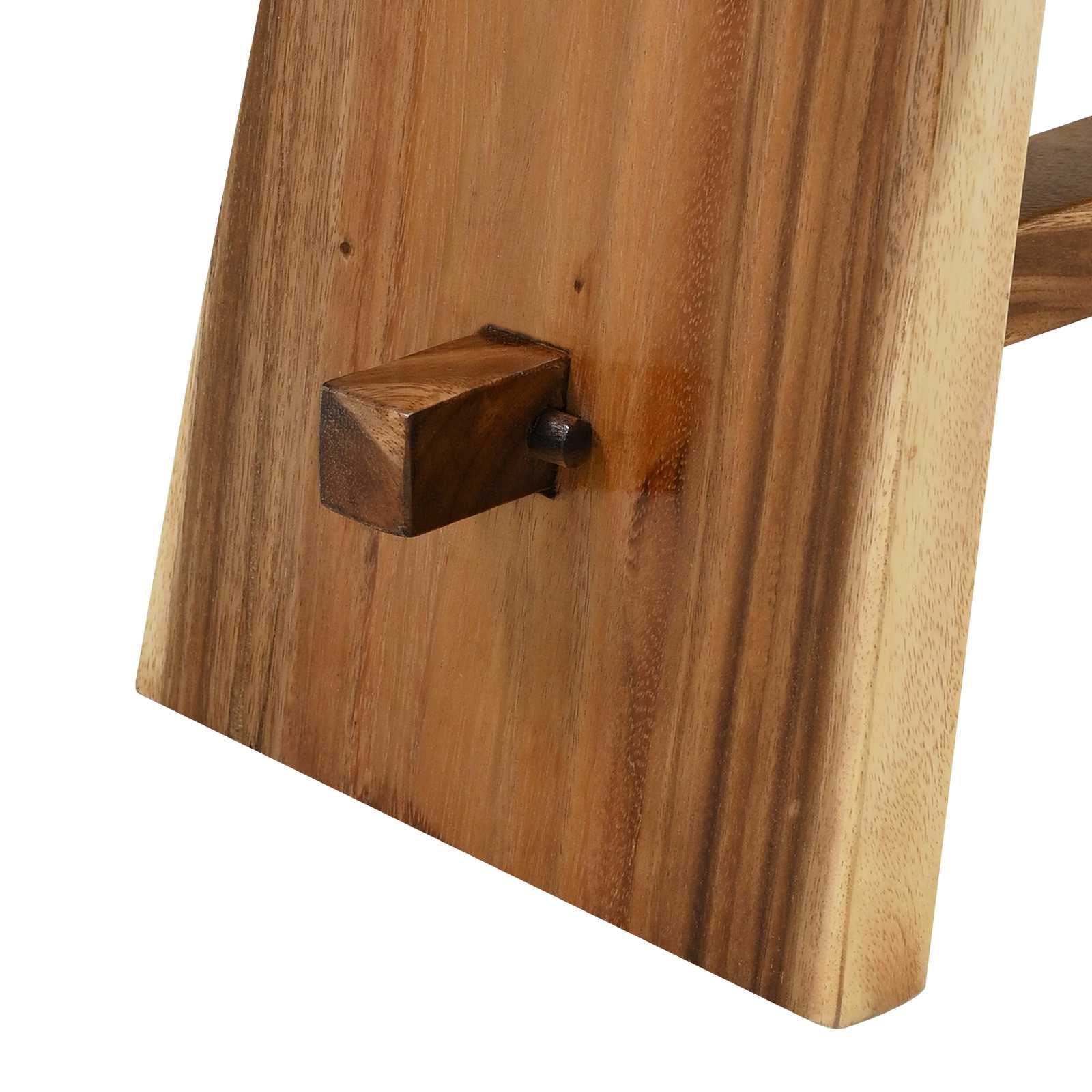 Stolica za tuširanje Prirodna 50 x 30 x 44 cm Čvrsto drvo suar